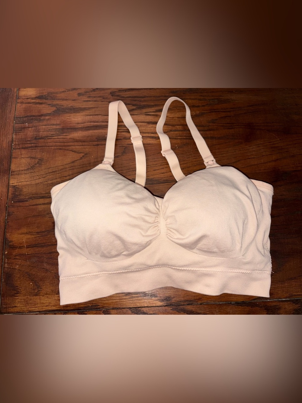 Kindred by Kindred Bravely Beige Hands Free Nursing Pumping Bra Light Support L
